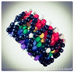 Rainbow kandi (cuff)